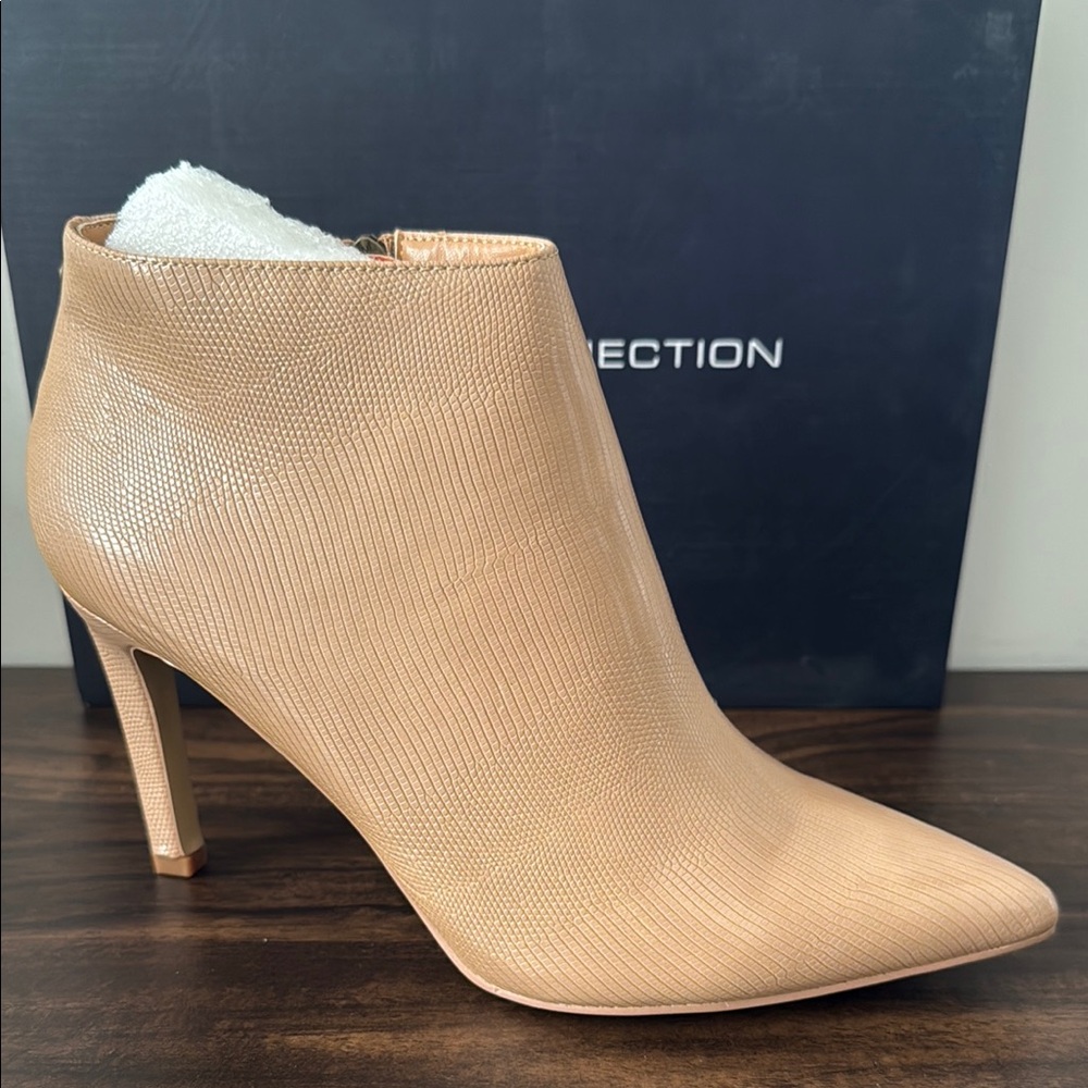 French Connection Elegant Tan Ankle Boots